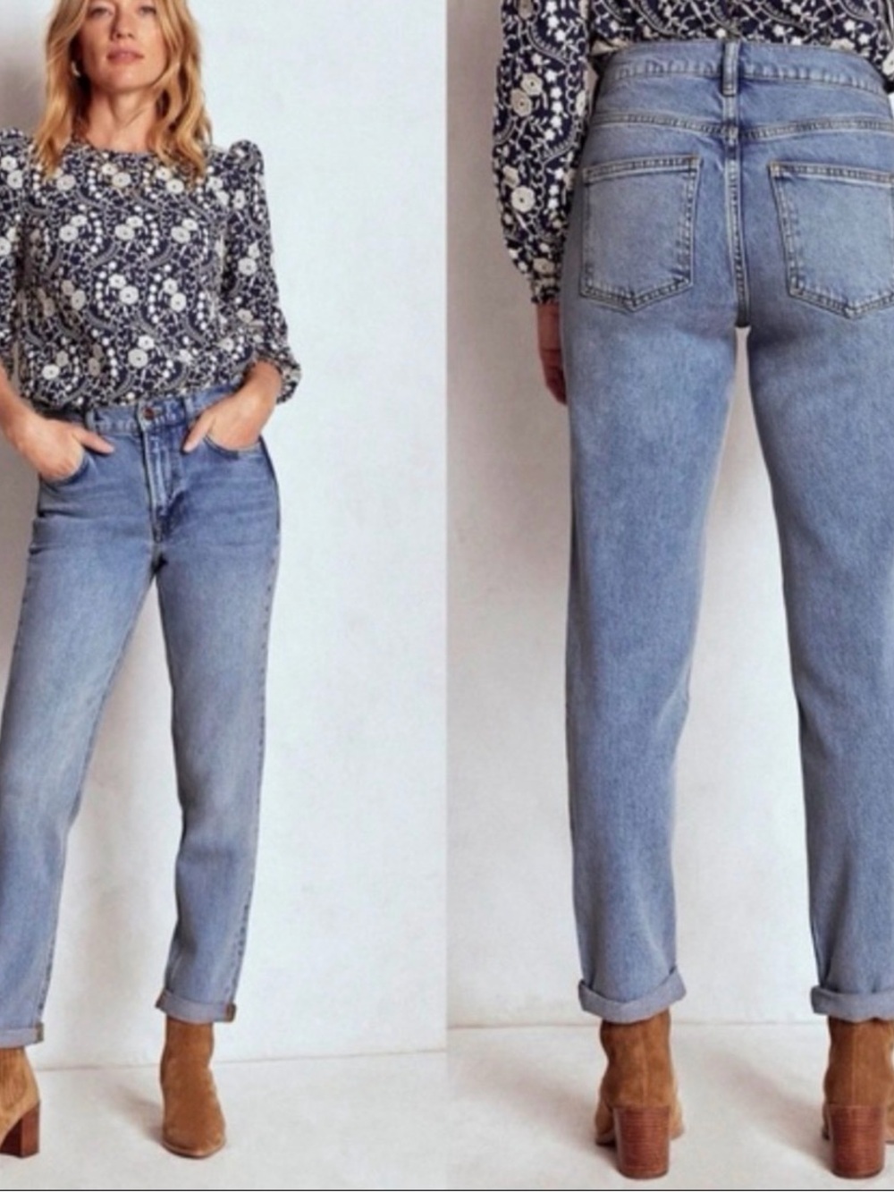 Boden Blue Wash Girlfriend Jeans Sz 12